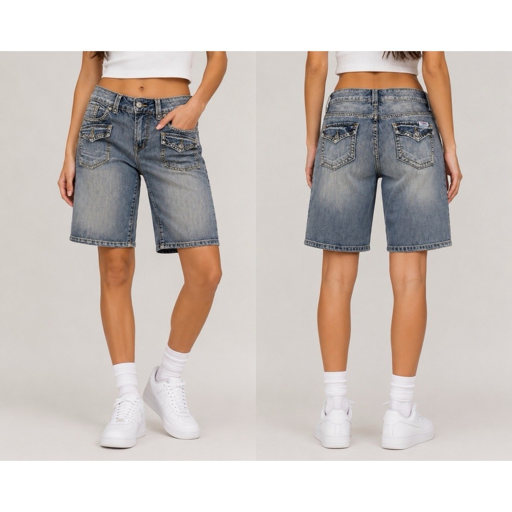 Silver Jeans Co. Surplus Light wash Bermuda Jean Shorts Women's 26 NWOT
